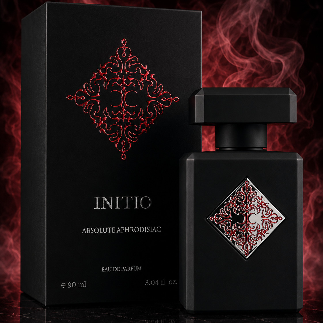 Initio Absolute Aphrodisiac Eau de Parfum – Rich Vanilla Leather White Floral Fragrance (90ml / 3.04 oz)