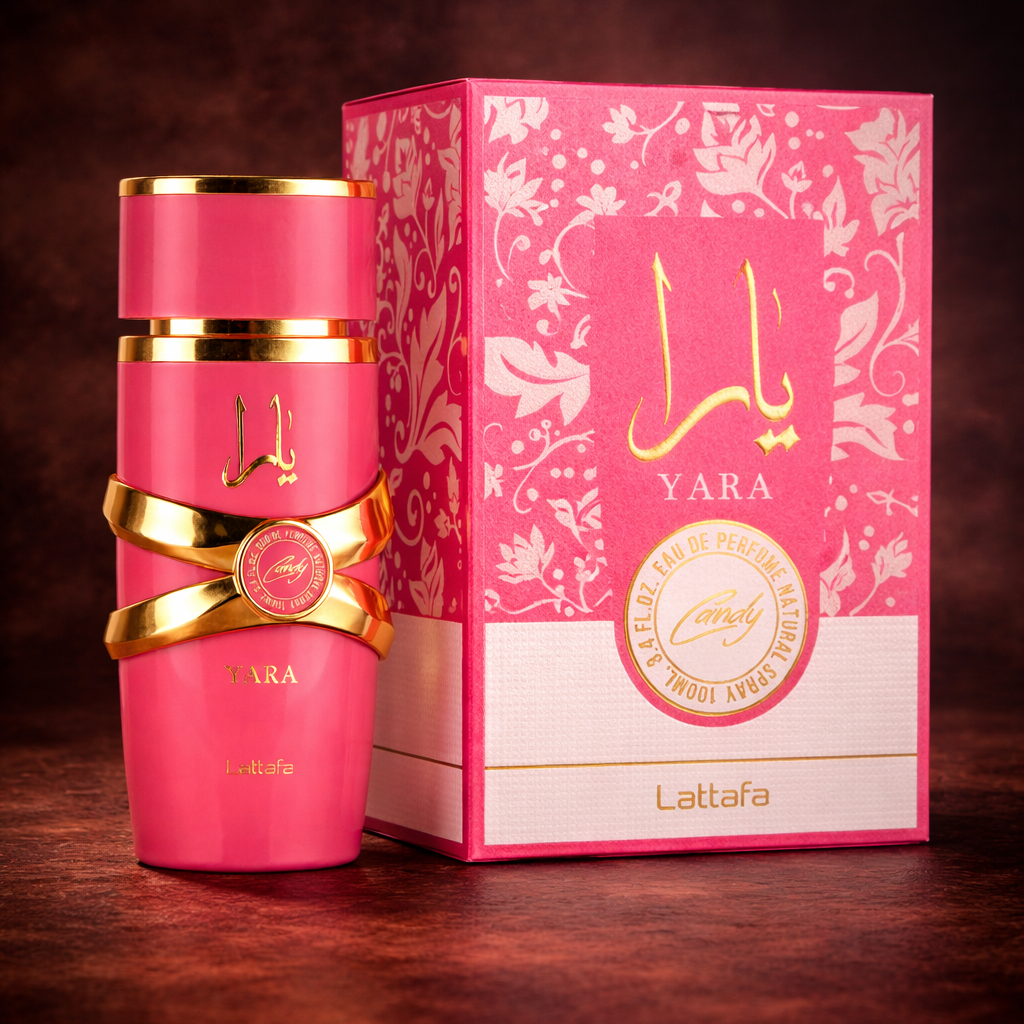 Lattafa Yara Candy Eau de Parfum – Sweet Fruity Vanilla Perfume for Women (100ml / 3.4 oz)