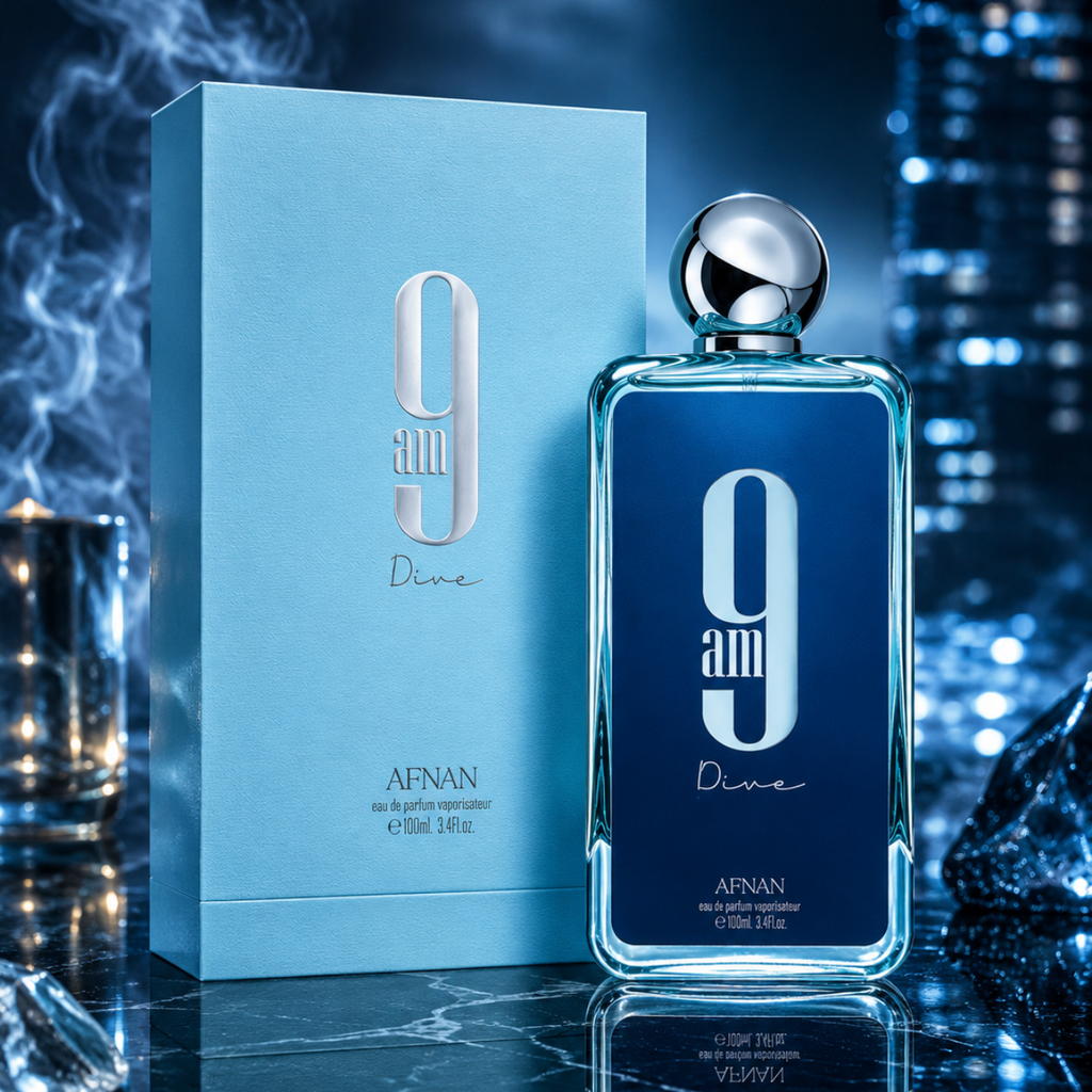 Afnan 9AM Dive Eau de Parfum – Fresh Aquatic Citrus Luxury Fragrance for Men (100ml / 3.4 oz)
