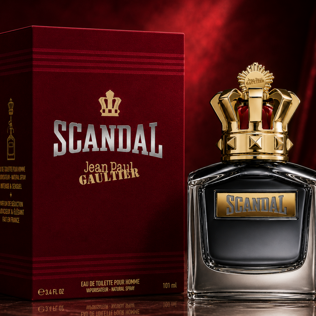 Jean Paul Gaultier Scandal Pour Homme Eau de Toilette – Warm Woody Amber Luxury Fragrance for Men (100ml / 3.4 oz)