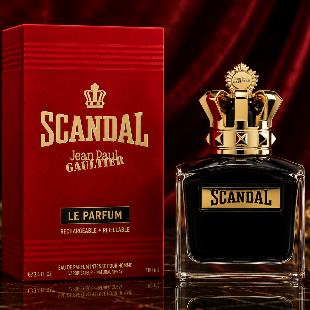 Jean Paul Gaultier Scandal Le Parfum Pour Homme – Intense Amber Woody Luxury Fragrance for Men (100ml / 3.4 oz)