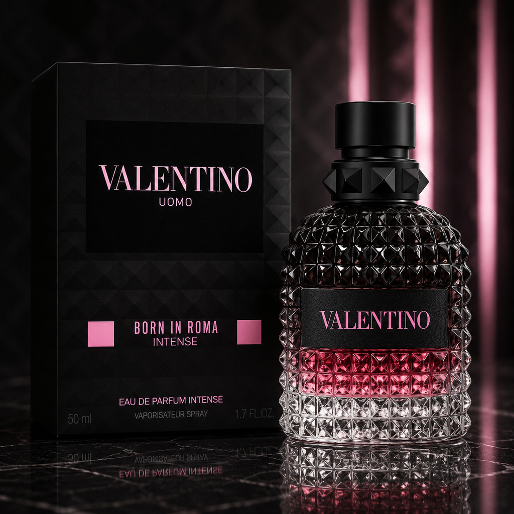 Valentino Uomo Born In Roma Intense Eau de Parfum Intense – Dark Vanilla Woody Luxury Fragrance for Men (50ml / 1.7 oz)