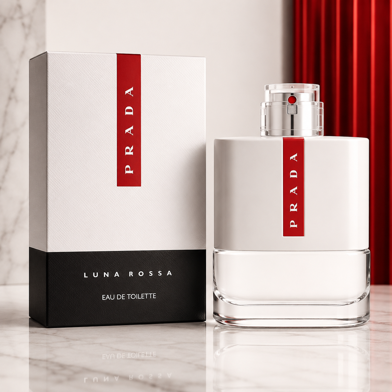 Prada Luna Rossa Eau de Toilette – Fresh Aromatic Luxury Fragrance for Men (100ml / 3.4 oz)