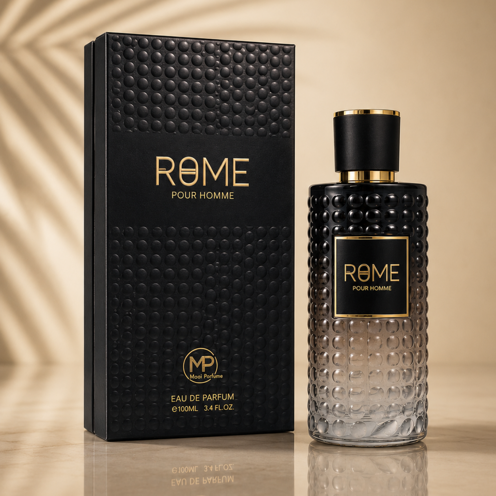 Rome Pour Homme Eau de Parfum – Sophisticated Woody Aromatic Fragrance for Men (100ml / 3.4 oz)
