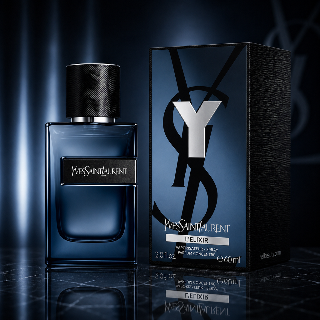 Y Yves Saint Laurent L’Elixir – Intense Woody Amber Luxury Fragrance for Men (60ml / 2.0 oz)