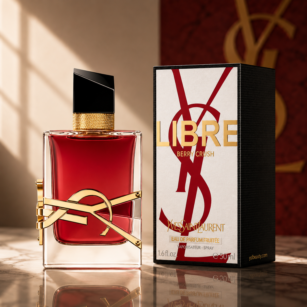 Yves Saint Laurent Libre Berry Crush Eau de Parfum Fruitée – Berry Floral Fragrance for Women (50ml / 1.6 oz)