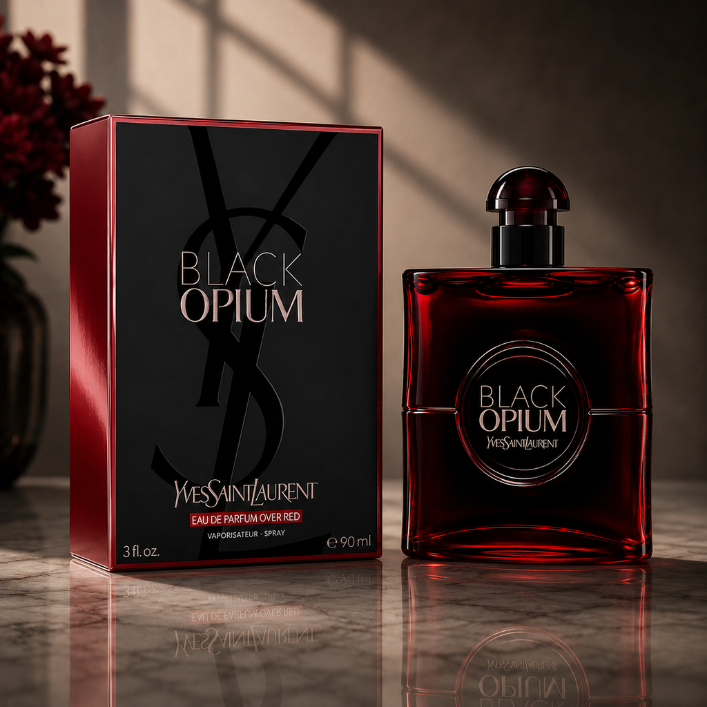 Yves Saint Laurent Black Opium Over Red Eau de Parfum – Cherry Vanilla Fragrance for Women (90ml / 3.0 oz)