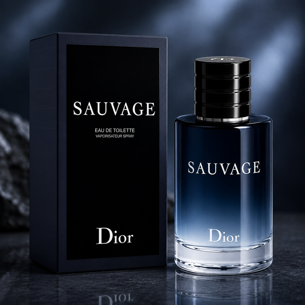 Dior Sauvage Eau de Toilette – Fresh Citrus Woody Fragrance for Men (100ml / 3.4 oz)