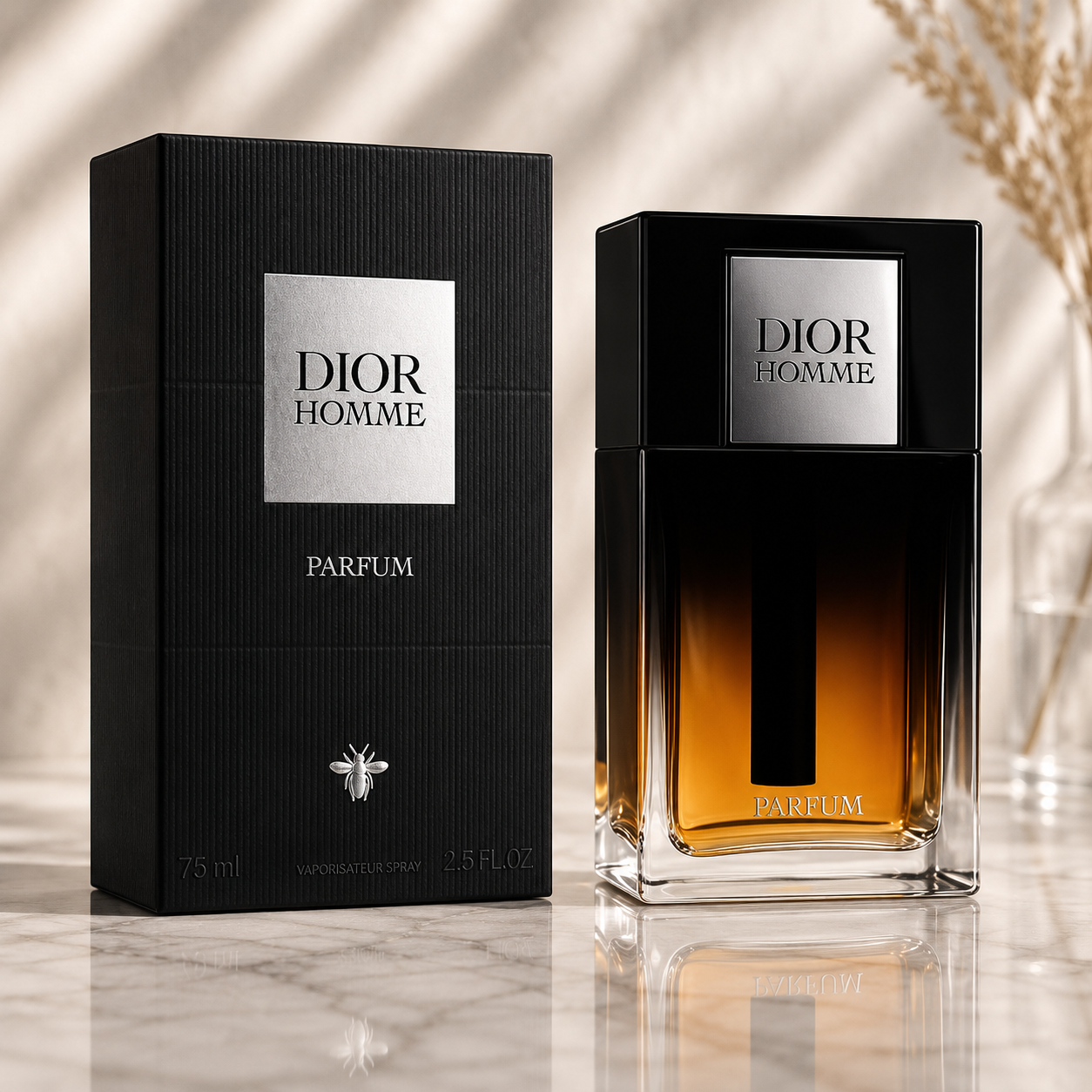 Dior Homme Parfum – Intense Iris & Leather Fragrance for Men (75ml / 2.5 oz)