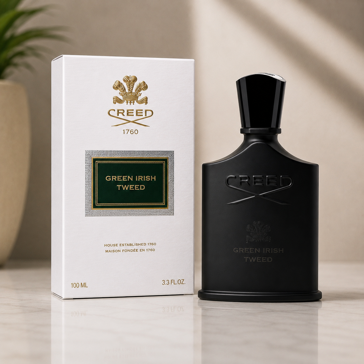Creed Green Irish Tweed Eau de Parfum – Fresh Green Woody Luxury Fragrance (100ml / 3.3 oz)
