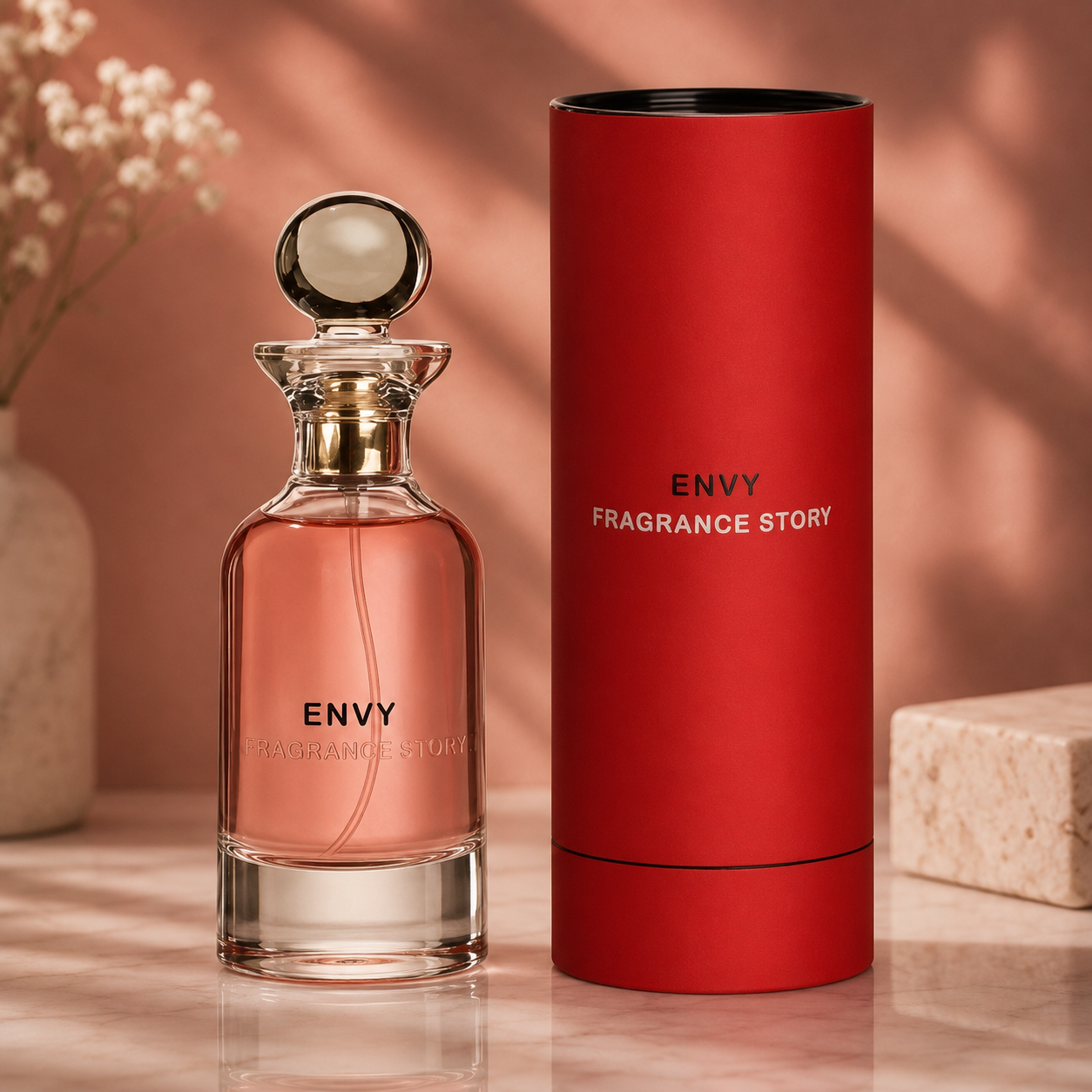 Fragrance Story Envy Eau de Parfum – Men’s Warm Spicy Amber Luxury Fragrance (100ml / 3.4 oz)