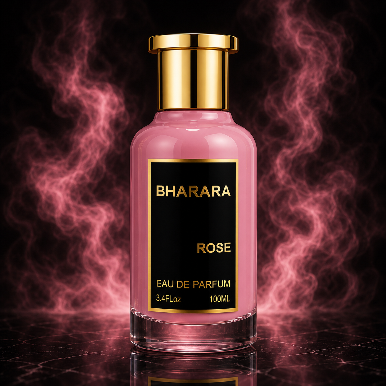 Bharara Rose Eau de Parfum – Romantic Rose Floral Musk Fragrance (100ml / 3.4 oz)