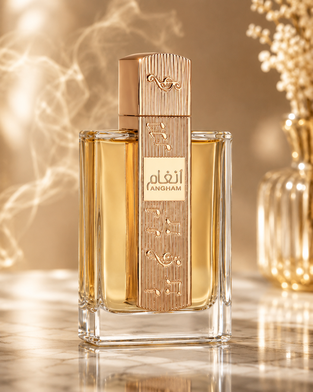Lattafa Angham Eau de Parfum – Elegant Vanilla Floral Musk Fragrance (100ml / 3.4 oz)