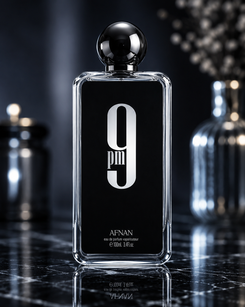 Afnan 9PM Eau de Parfum – Sweet Vanilla Amber Nightlife Fragrance for Men (100ml / 3.4 oz)