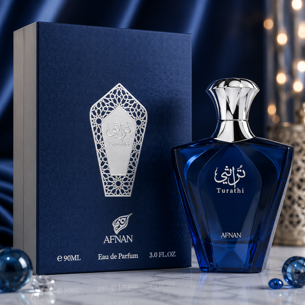 Afnan Turathi Blue Eau de Parfum – Fresh Citrus Woody Luxury Fragrance for Men (90ml / 3.0 oz)