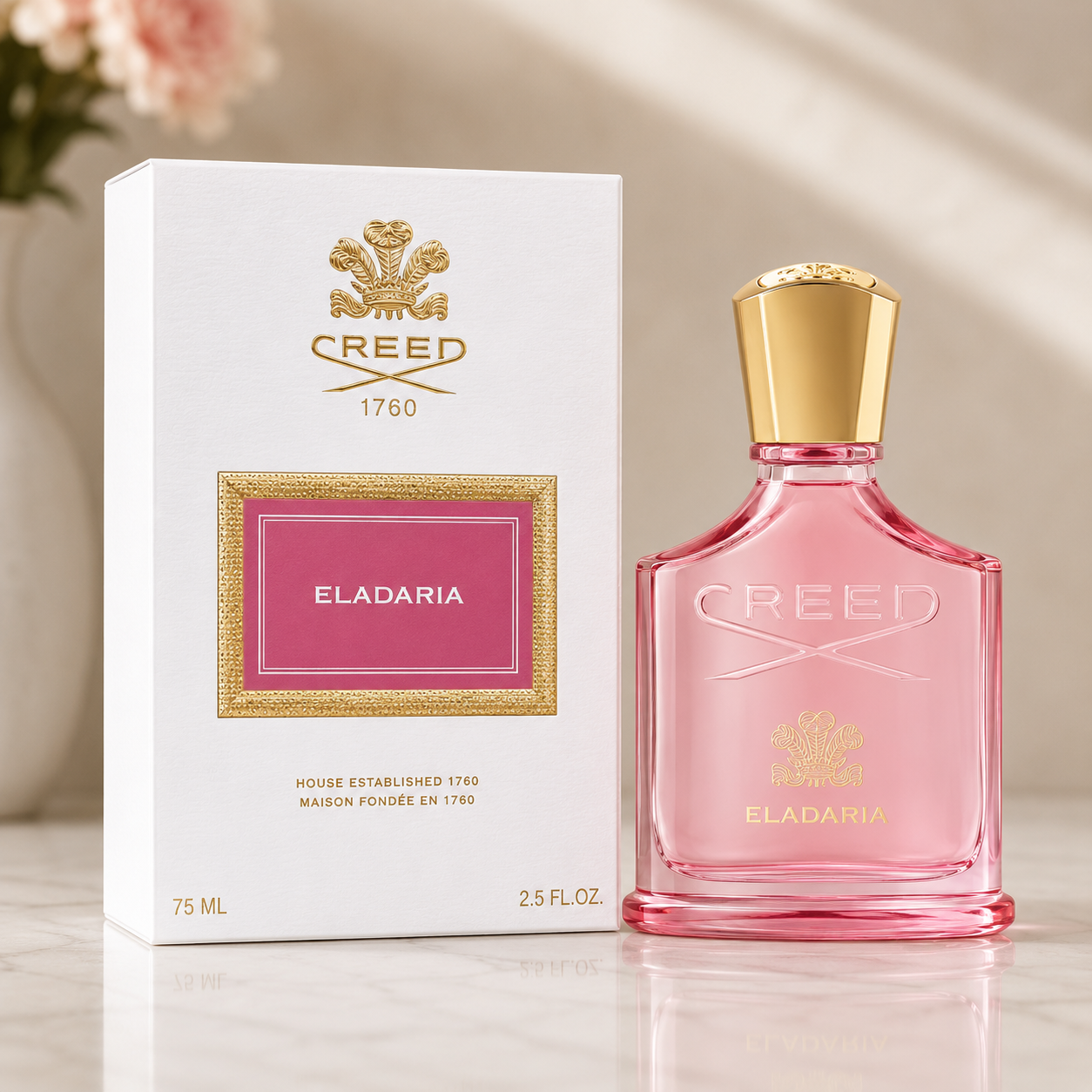 Creed Eladaria Eau de Parfum – Women’s Floral Rose Musk Luxury Fragrance (75ml / 2.5 oz)