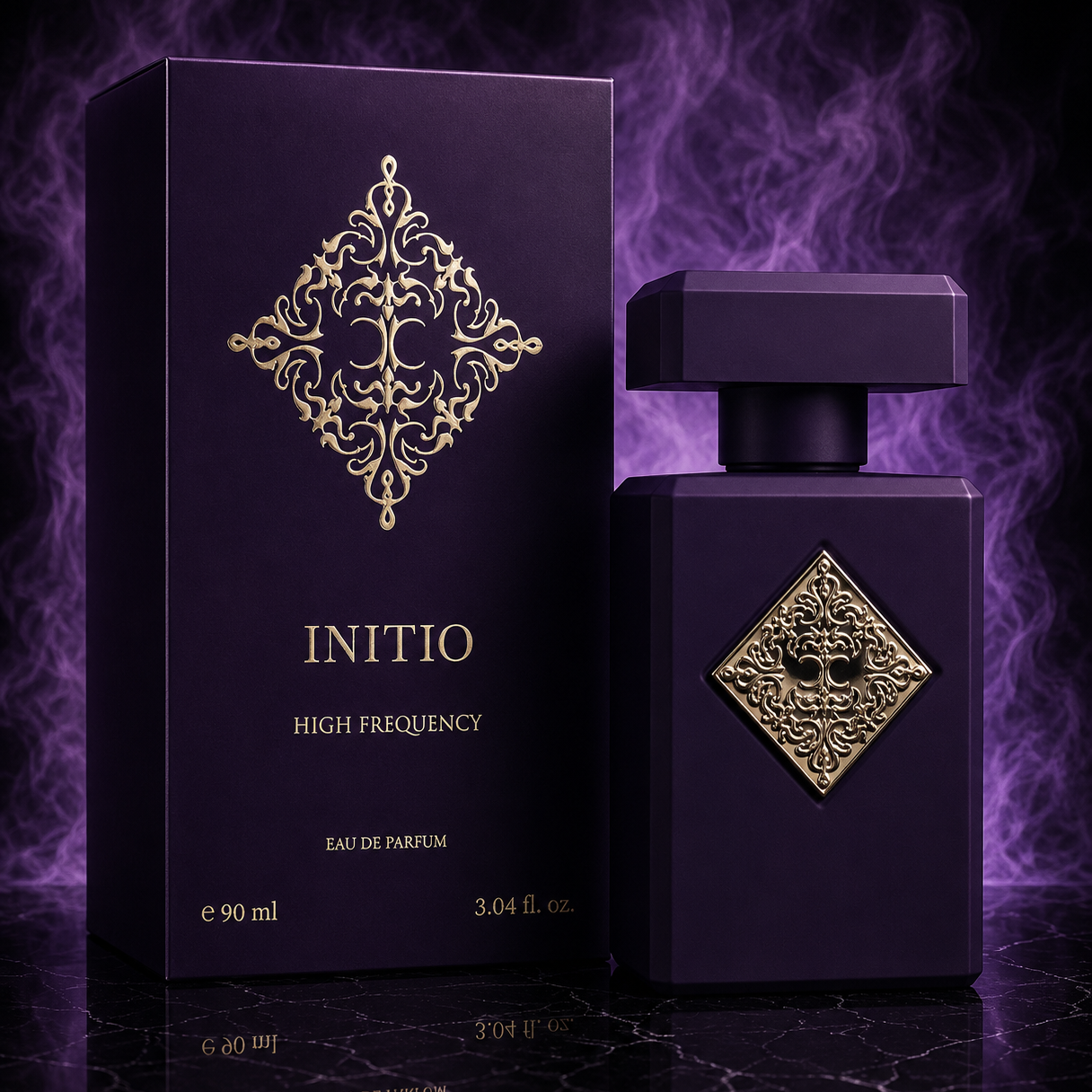 Initio High Frequency Eau de Parfum – Magnolia Almond Sandalwood Fragrance (90ml / 3.04 oz)
