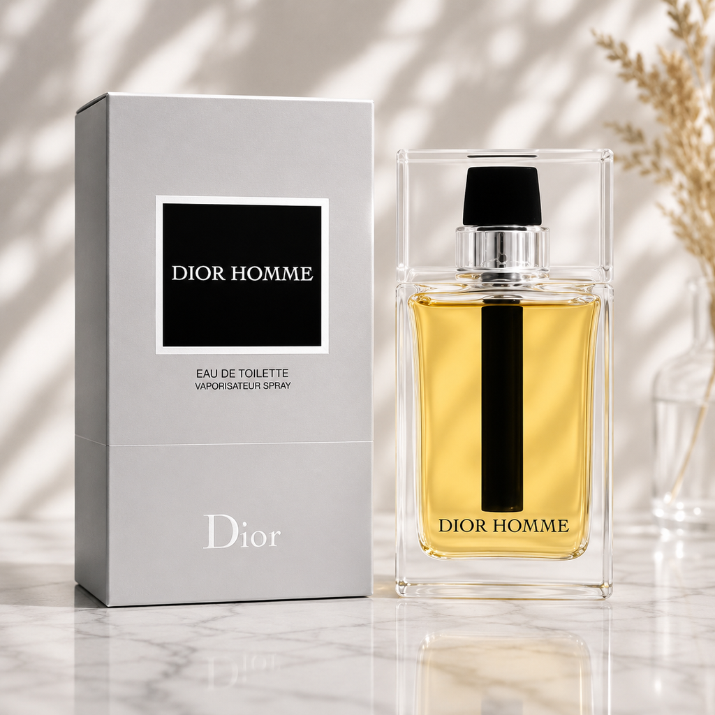 Dior Homme Eau de Toilette – Sophisticated Woody Floral Fragrance for Men (100ml / 3.4 oz)