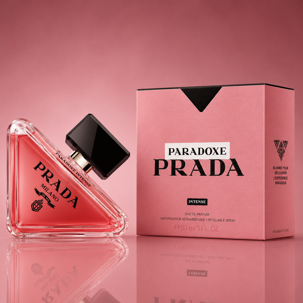 Prada Paradoxe Intense Eau de Parfum – Rich Amber Floral Luxury Fragrance for Women (90ml / 3.0 oz)