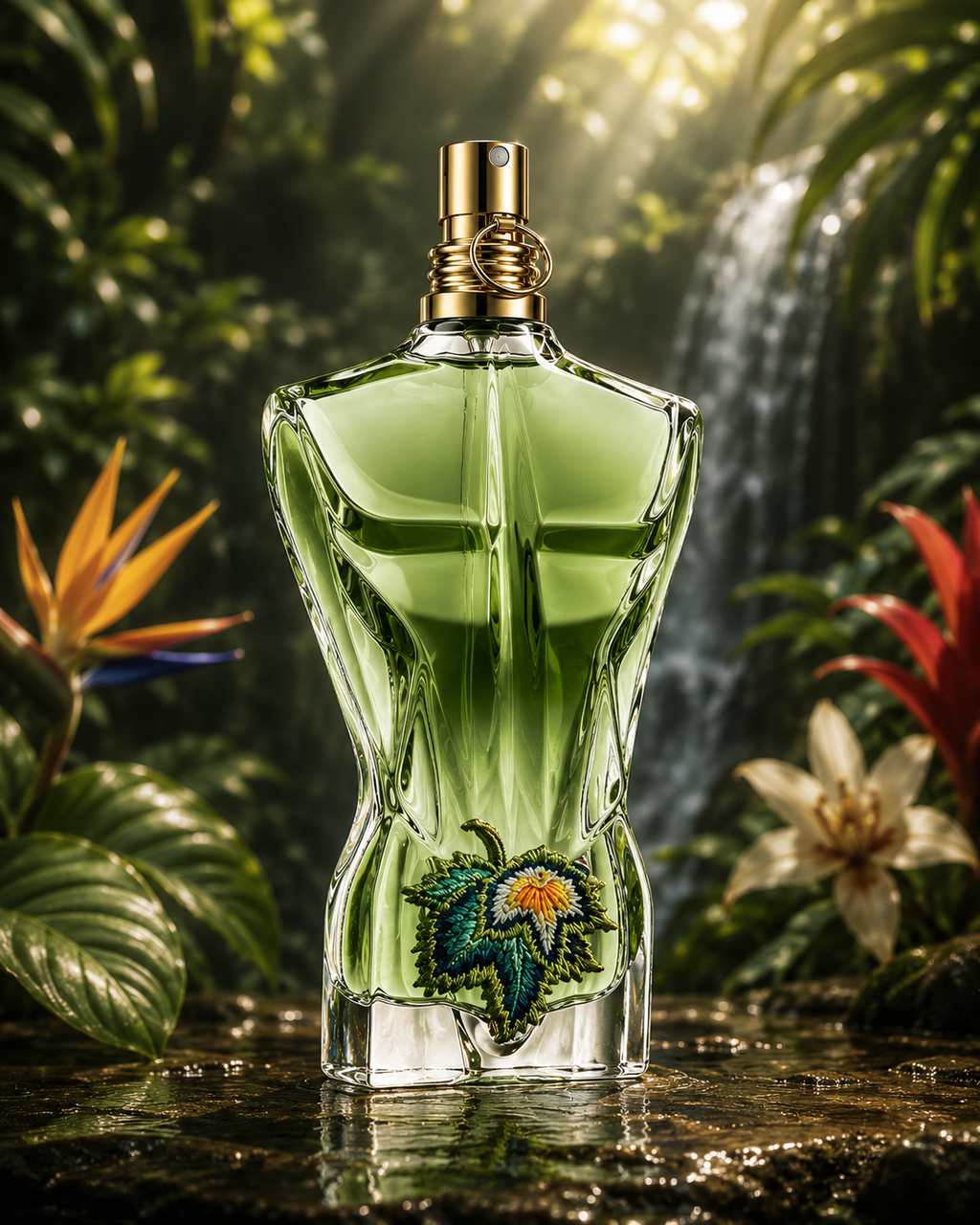 Jean Paul Gaultier Le Beau Paradise Garden Eau de Parfum – Tropical Green Aquatic Luxury Fragrance for Men (125ml / 4.2 oz)
