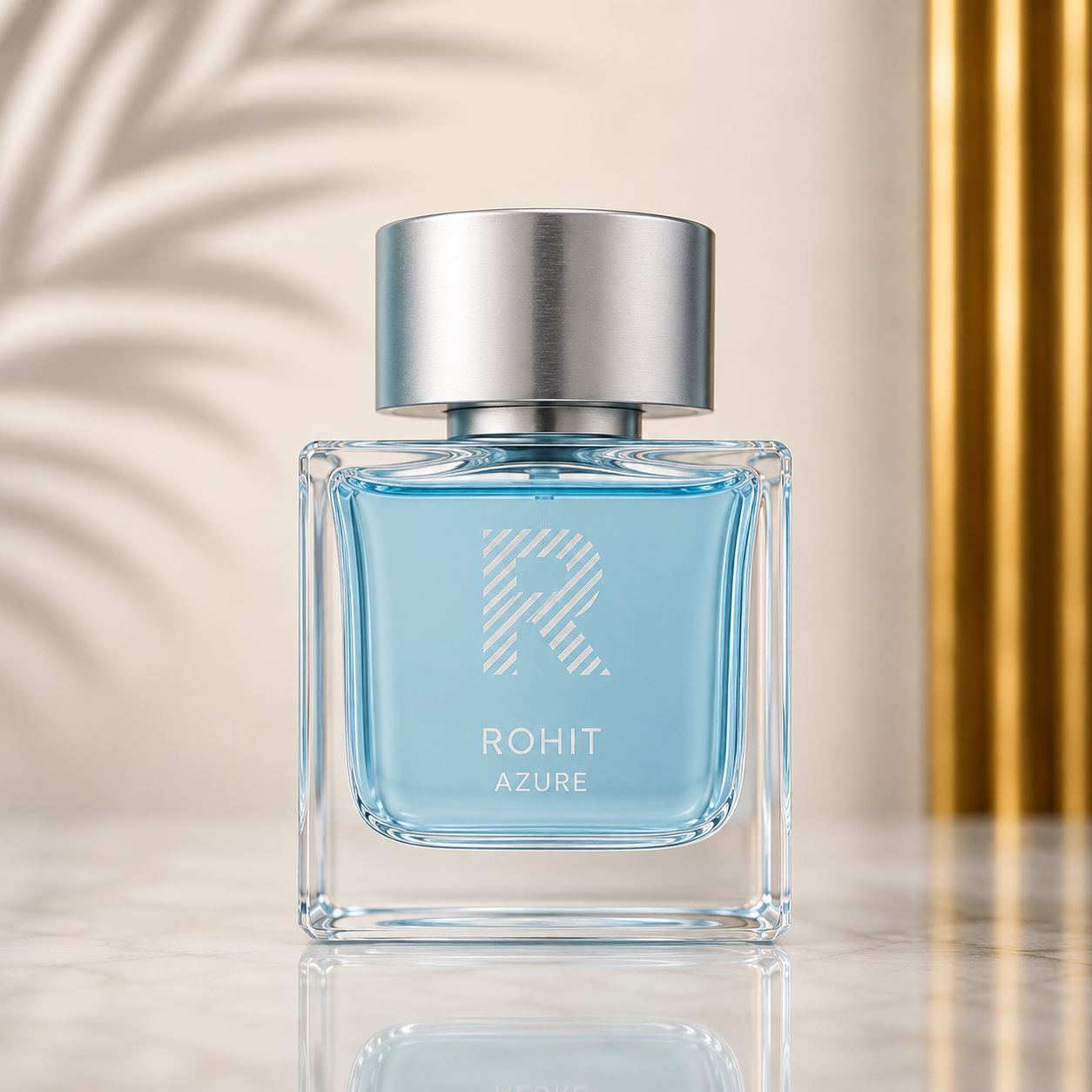 Bharara Rohit Azure Eau de Parfum – Fresh Aquatic Citrus Fragrance for Men (100ml / 3.4 oz)