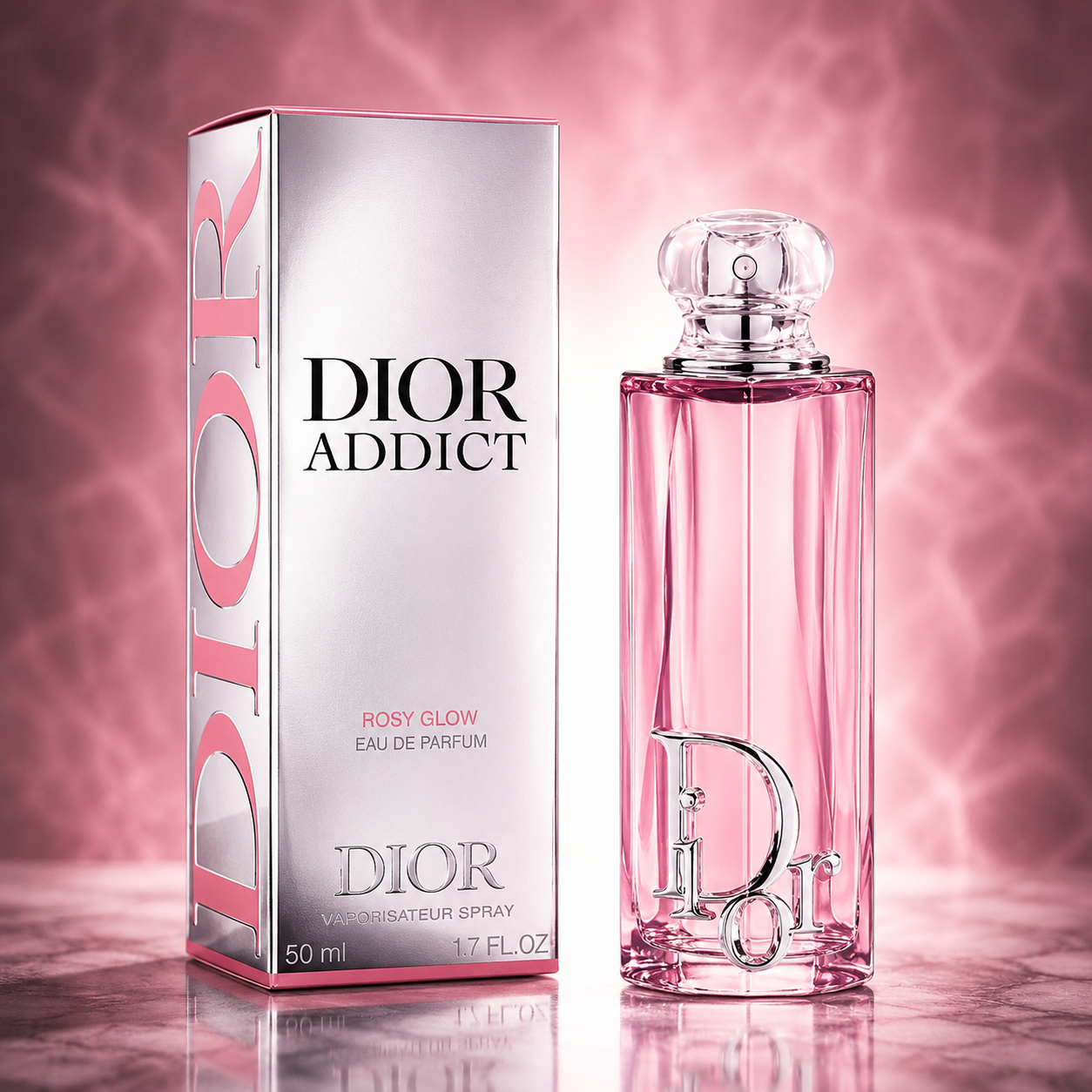 Christian Dior Addict Rosy Glow Eau de Parfum – Women’s Floral Fruity Luxury Fragrance (1.7 oz / 50ml)