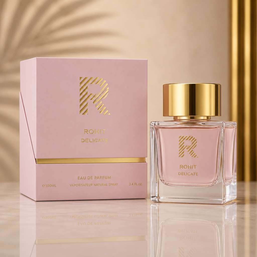 Bharara Rohit Delicate Eau de Parfum – Elegant Floral Fruity Fragrance for Women (100ml / 3.4 oz)