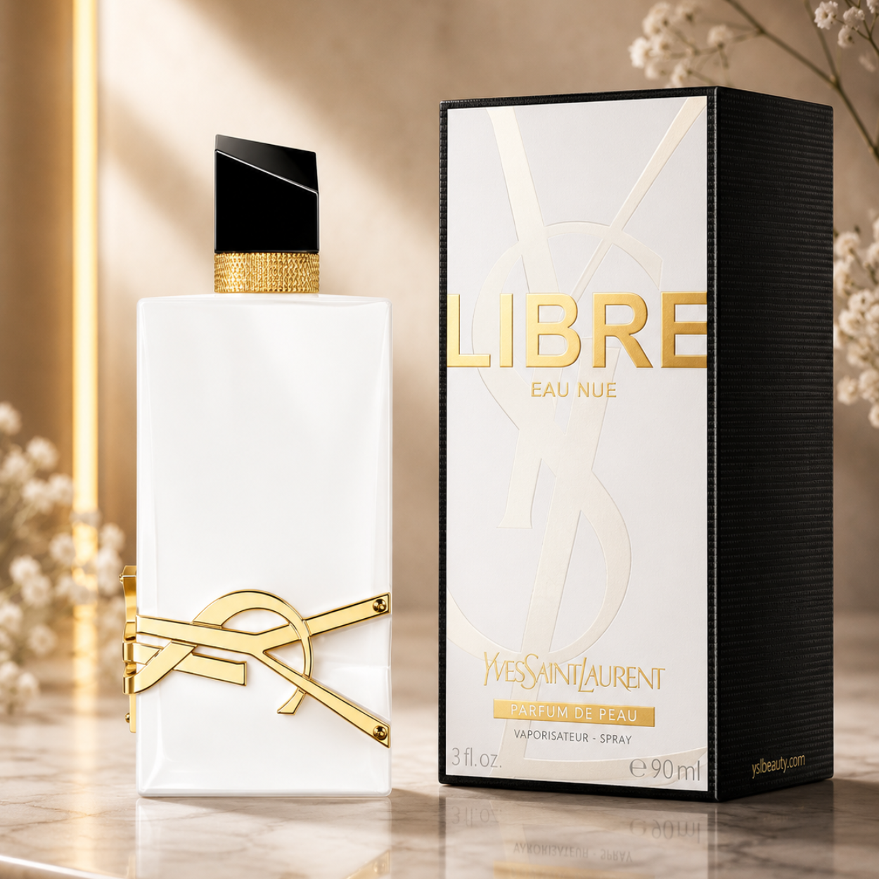 Yves Saint Laurent Libre L’Eau Nue – Fresh Floral Citrus Fragrance for Women (90ml / 3.0 oz)