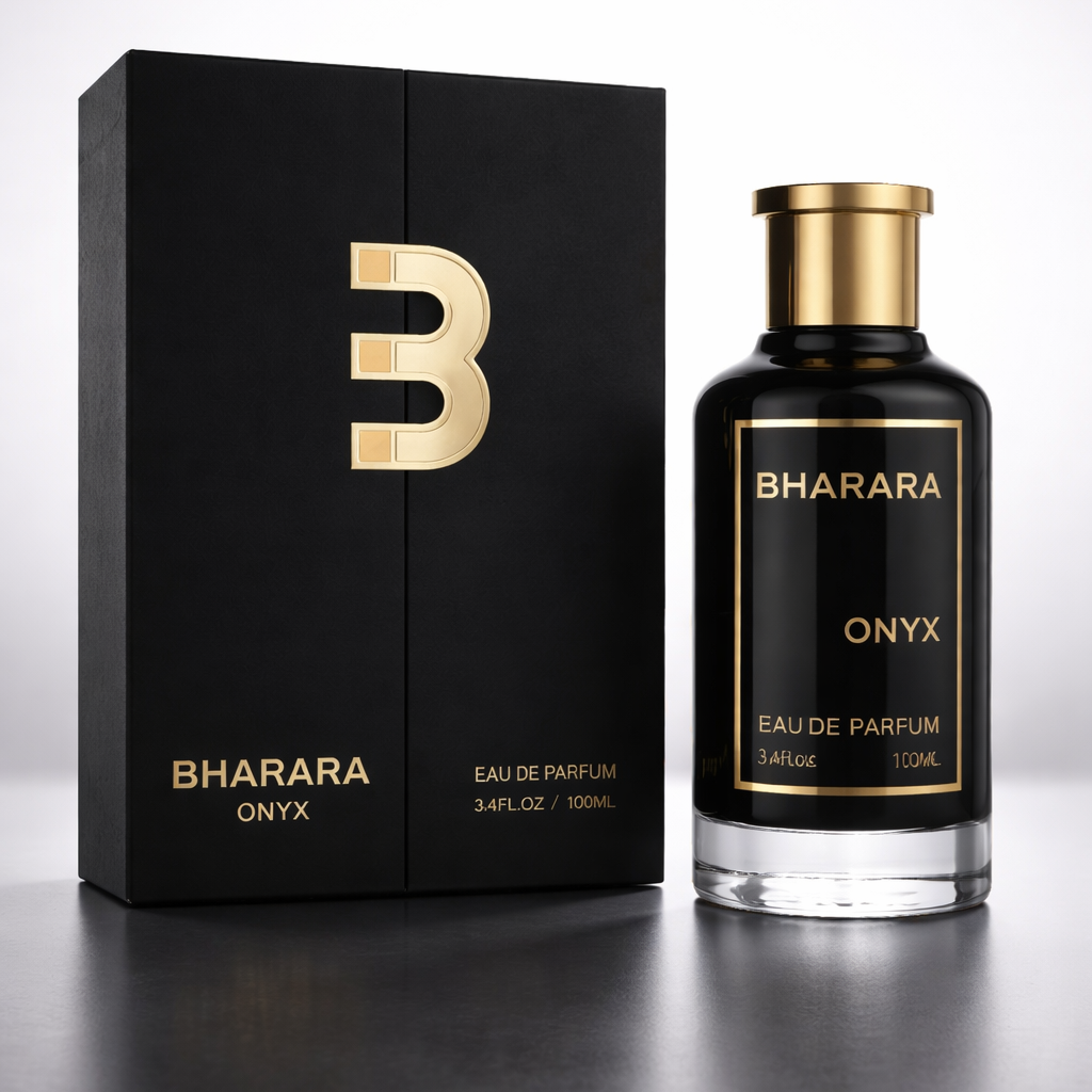 Bharara Onyx Eau de Parfum – Smooth Warm Spicy Fragrance for Men (100ml / 3.4 oz)